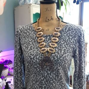 Cheekys Brand Lavender Squash Blossom Necklace